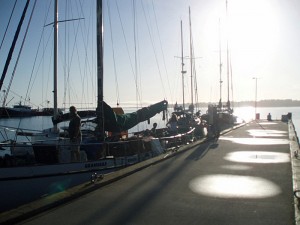 Vessels in Transit to Australian Wooden Boat Festival in Hobart