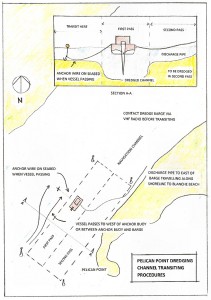 Pelican Point Dredging Transiting Procedures (click on image to see it full-size)